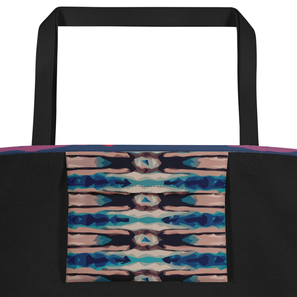 Gulf Shore Large Tote Bag With Pocket Triboca Arts   