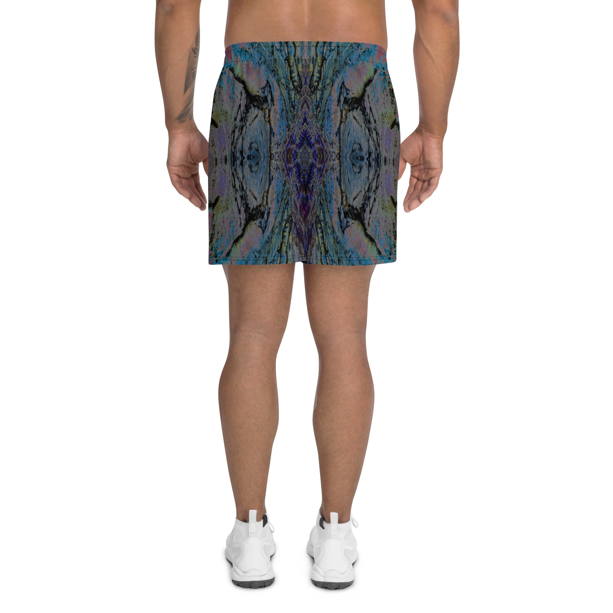 Salmon Reef Men's Eco-Friendly Athletic Shorts Triboca Arts   