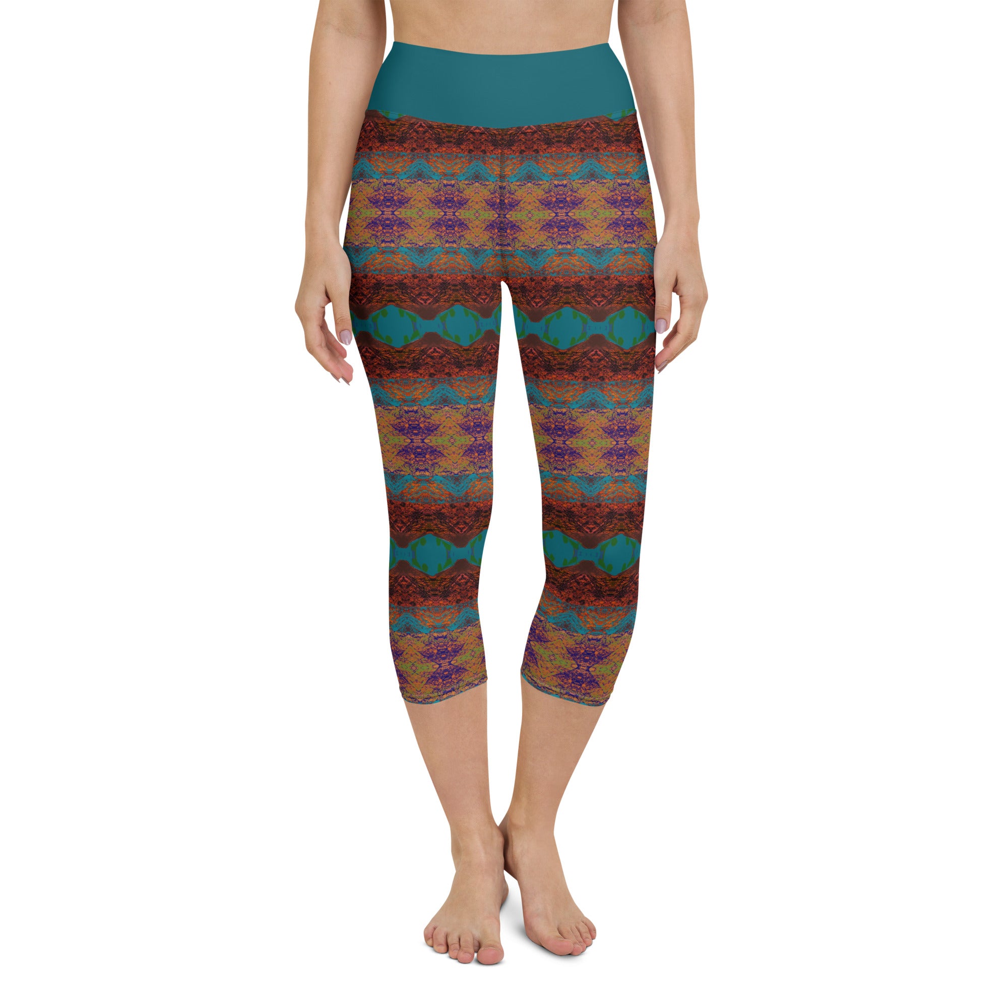 Gaviota Canyon Yoga Capri Leggings Triboca Arts XS  